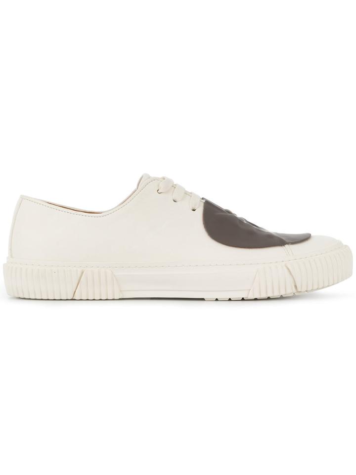 Both Patch Front Sneakers - White