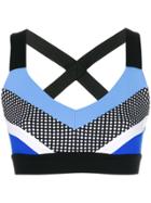 No Ka' Oi Colour Block Cropped Top - Blue