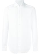 Barba Textured Shirt, Men's, Size: 44, White, Cotton