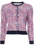 Carolina Herrera - Polka Dot Cardigan - Women - Virgin Wool - M, Red, Virgin Wool