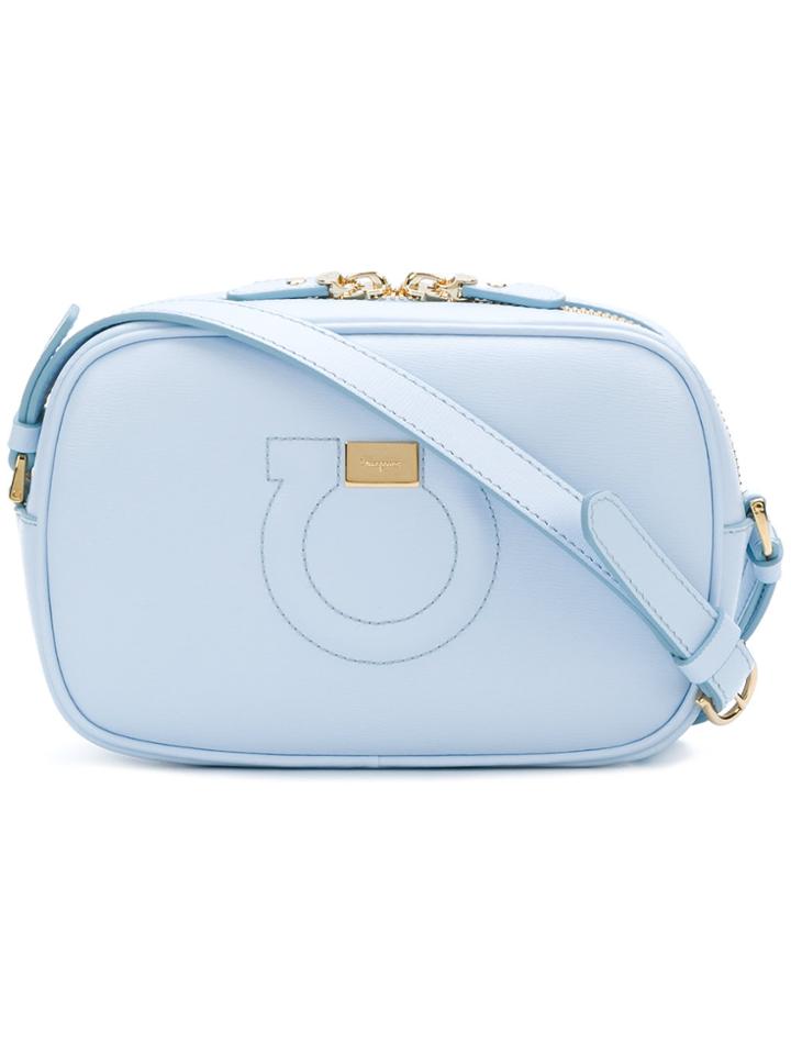 Salvatore Ferragamo Gancio City Camera Bag - Blue