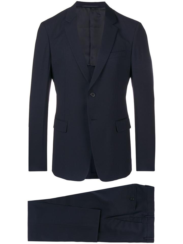 Prada Slim Single Breasted Suit - Blue