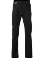 Dior Homme Straight Leg Jeans, Men's, Size: 32, Black, Cotton/spandex/elastane