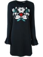 Markus Lupfer Embroidered Front Dress