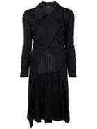 Comme Des Garçons Pre-owned Double Breasted Asymmetric Coat - Black