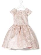 David Charles Kids - Floral Dress - Kids - Polyester/acetate - 5 Yrs, Pink/purple