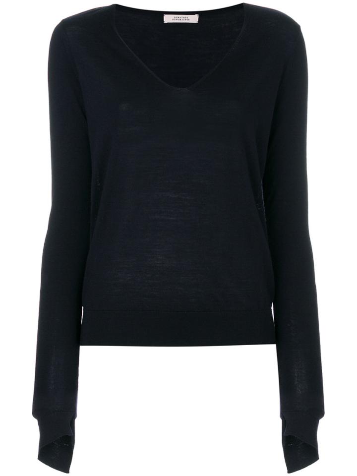 Dorothee Schumacher V-neck Sweater - Blue