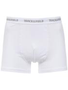 Track & Field Pima Boxer Briefs - White