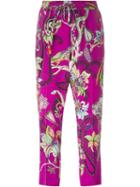 Etro Floral Print Cropped Trousers