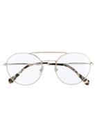 Miu Miu Eyewear Crystal Embellished Glasses - Silver