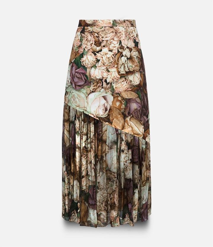 Christopher Kane Rose Print Skirt