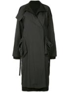 Nehera Two-piece Layered Mid-length Coat - Black