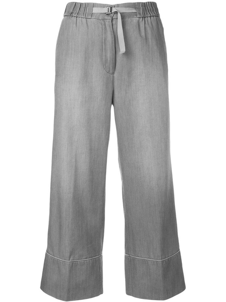 Fabiana Filippi High Rise Cropped Trousers - Grey