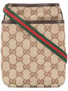 Gucci Vintage Gg Shelly Line Crossbody Shoulder Pochette - Brown