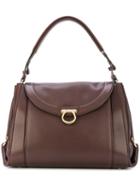 Salvatore Ferragamo - Gold-tone Detail Shoulder Bag - Women - Calf Leather - One Size, Brown, Calf Leather