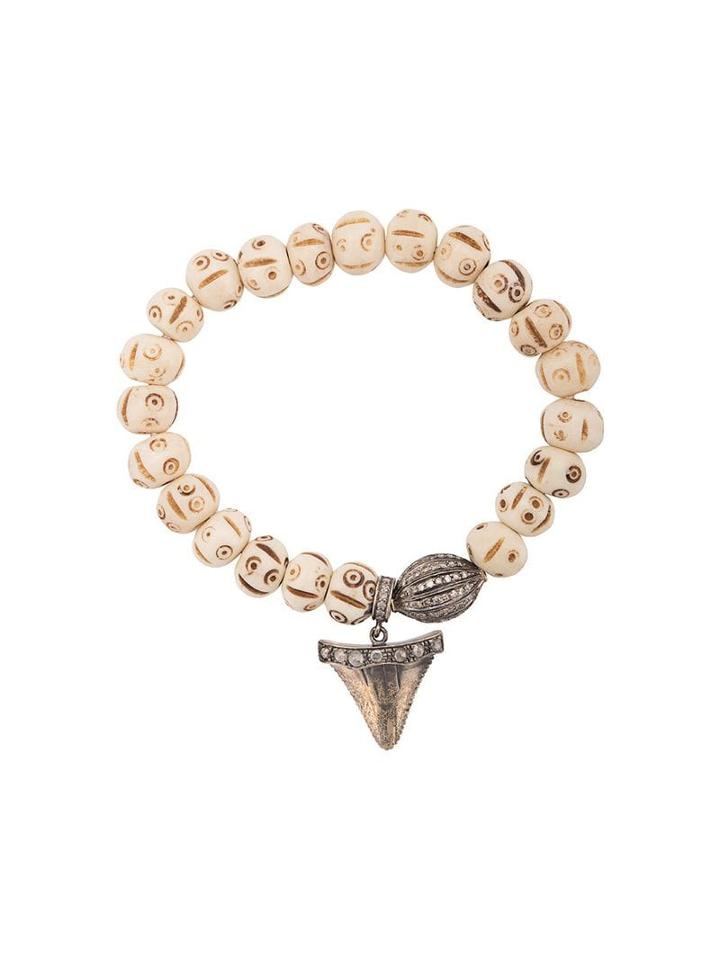 Loree Rodkin Shark Tooth Charm Bracelet - Neutrals