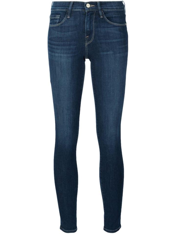Frame Denim 'le Skinny De Jeanne' Cropped Jeans, Women's, Size: 29, Blue, Cotton/polyester/spandex/elastane