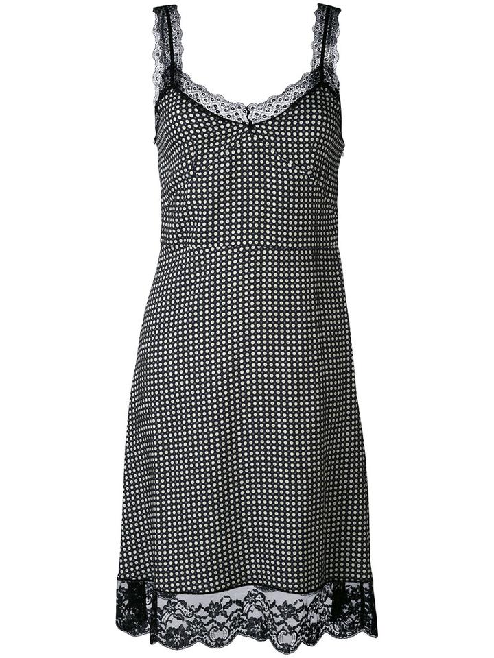 Paul & Joe - Lace Trim Slip Dress - Women - Viscose - 36, Black, Viscose