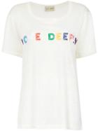 Andrea Bogosian 'love Deeply' Embroidery T-shirt - White