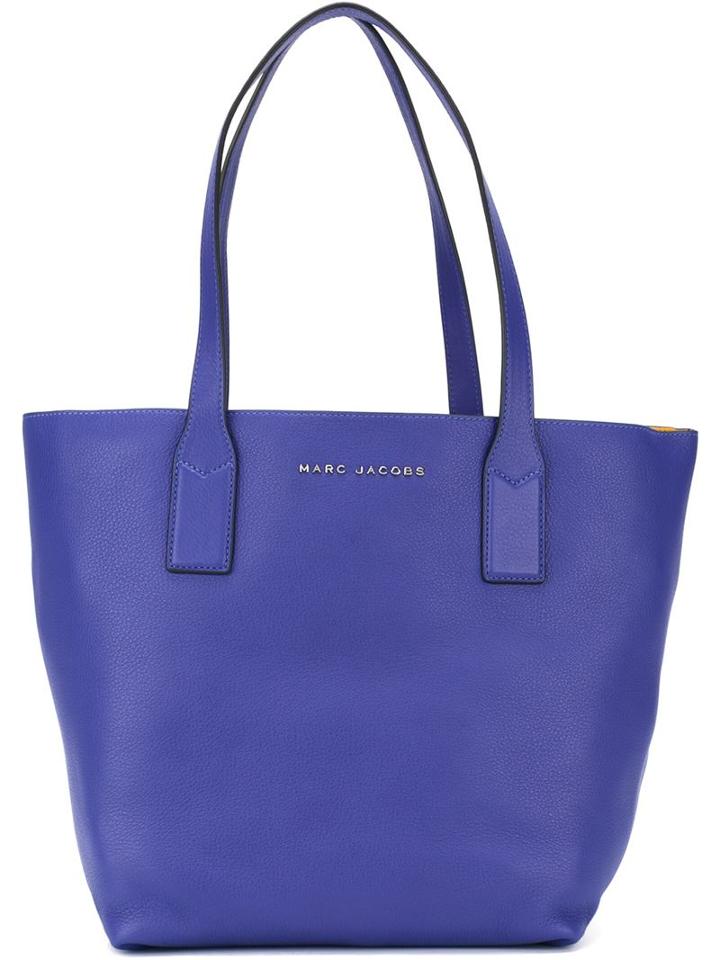Marc Jacobs Wingman Tote, Women's, Blue, Calf Leather