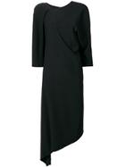 Chalayan Asymmetric Draped Dress - Black