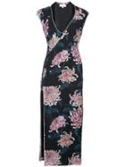 Fleur Du Mal V-neck Slit Dress - Black