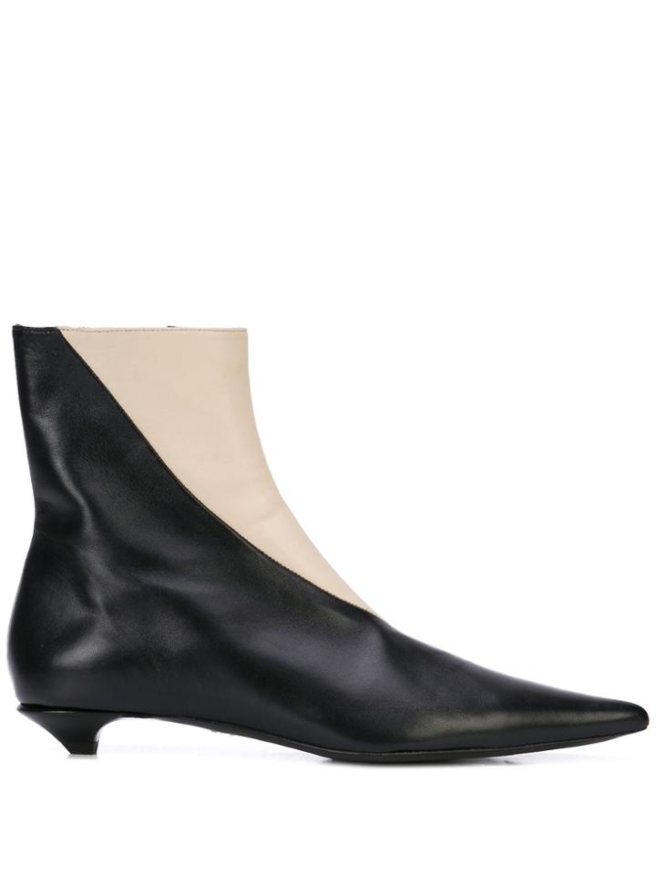 Proenza Schouler Pointed Toe Booties - Black