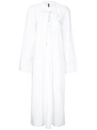 Bassike - Pleat Front Sack Dress - Women - Cotton - 12, White, Cotton