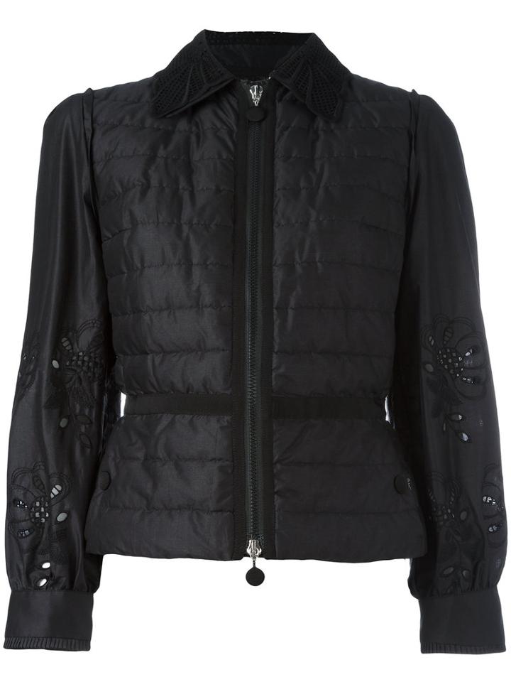 Moncler Stencil Padded Jacket, Women's, Size: 1, Black, Cotton/polyamide/goose Down