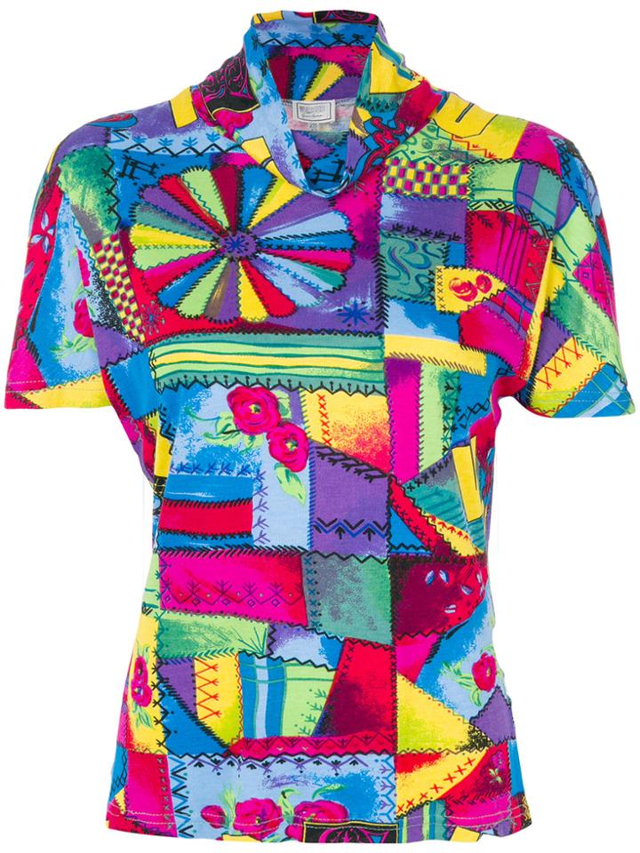 Versace Vintage Versus Printed Top - Multicolour
