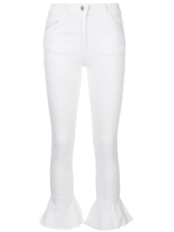 Forte Dei Marmi Couture Trumpet Hem Skinny Jeans - White