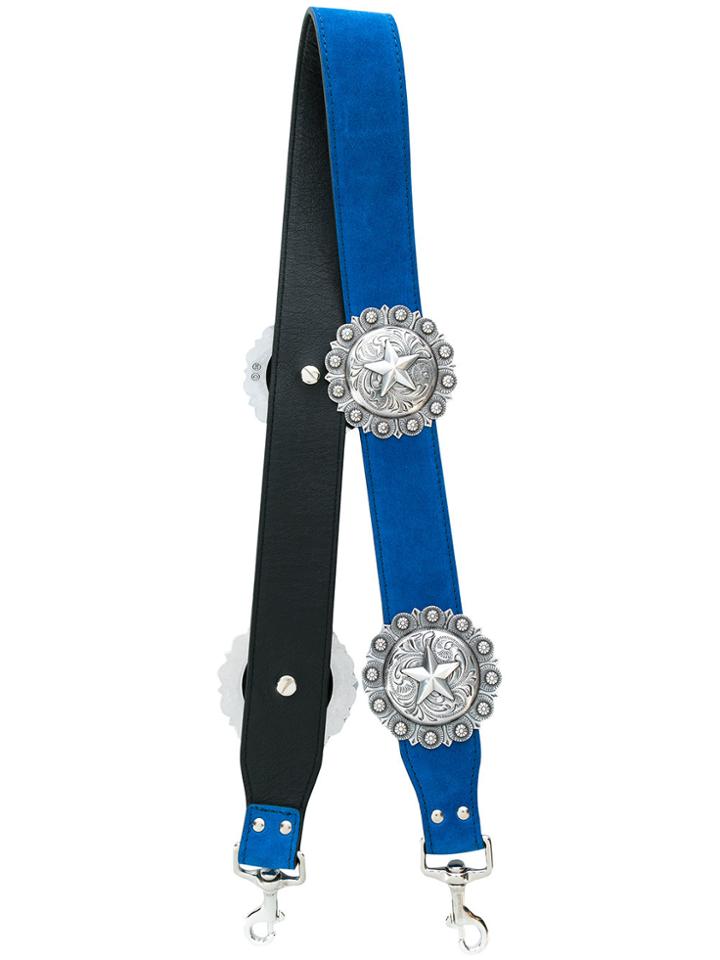 Kate Cate Star Plate Bag Strap - Blue
