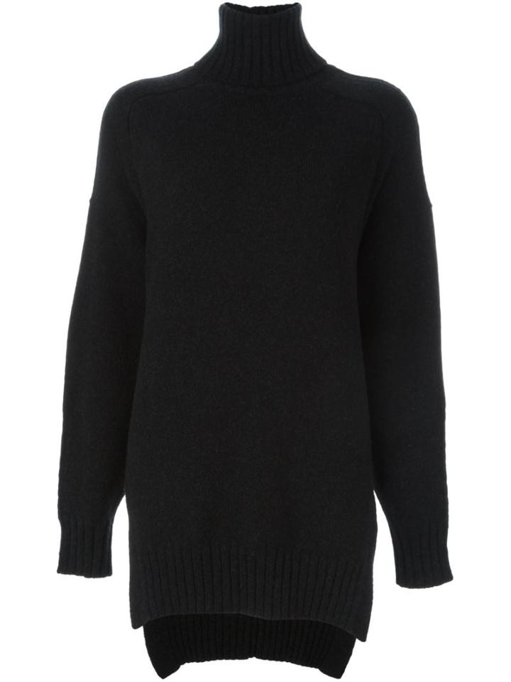 Isabel Marant 'fergus' Merled Knit Pullover, Women's, Size: 38, Black, Wool/camel Hair/polyamide