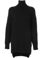 Isabel Marant 'fergus' Merled Knit Pullover, Women's, Size: 38, Black, Wool/camel Hair/polyamide