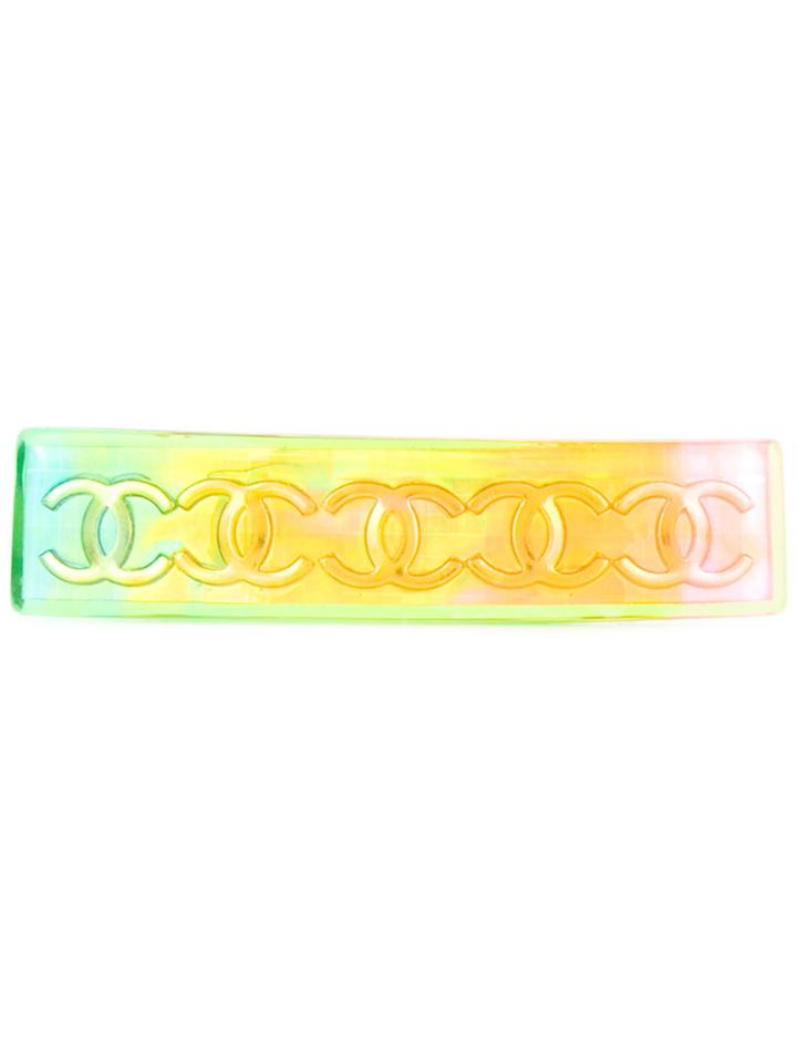 Chanel Vintage Logo Hair Clip - Multicolour