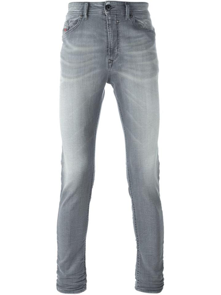 Diesel Skinny Jeans, Men's, Size: 28, Grey, Cotton/polyester/spandex/elastane