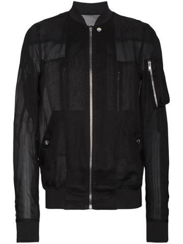 Adidas By Rick Owens Ma-1s Bomber Jacket - Black