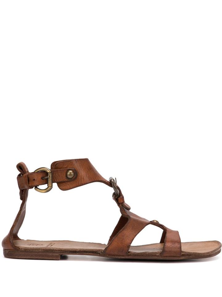Silvano Sassetti Gladiator Sandals - Brown