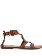 Silvano Sassetti Gladiator Sandals - Brown