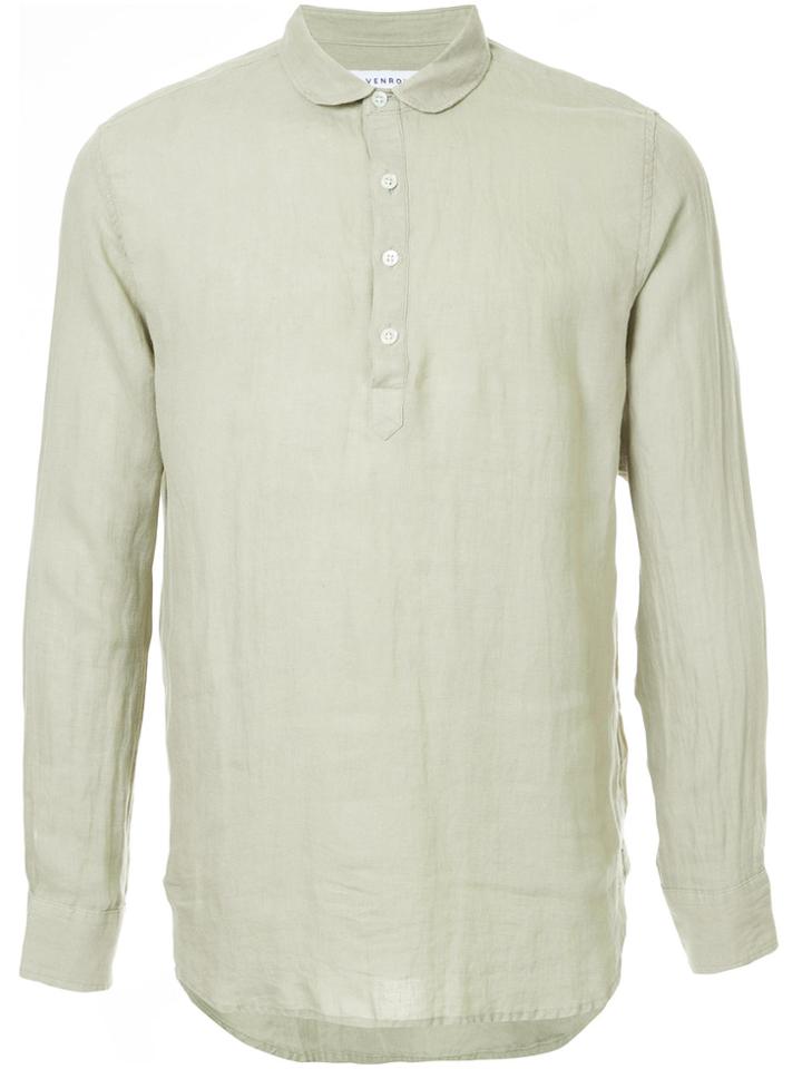 Venroy Pop Over Shirt - Green