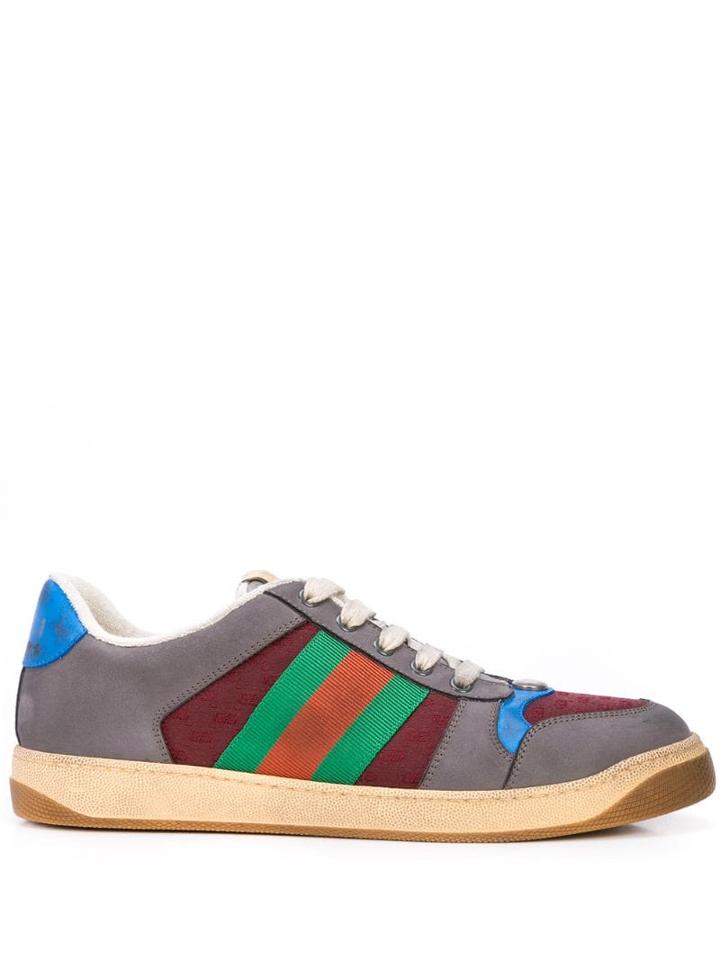 Gucci Screener Gg Sneakers - 6063 Bordeaux/blue/green