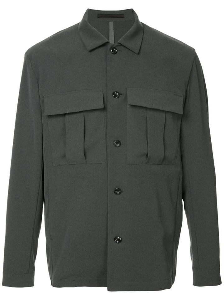 Kazuyuki Kumagai Relaxed-fit Shirt Jacket - Grey