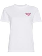 Ganni Embroidered East T-shirt - White