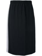 Each X Other - Side Stripe Skirt - Women - Acetate/viscose - S, Women's, Black, Acetate/viscose