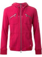 Loveless Zip Detail Hoodie, Men's, Size: 3, Red, Cotton/polyester