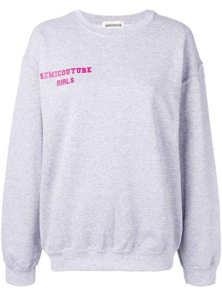 Semicouture 'margherita' Sweatshirt - Grey