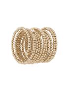Y / Project Beaded Spiral Cuff - Metallic