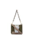 Yuzefi Green Delilah Chain Cross Body Bag