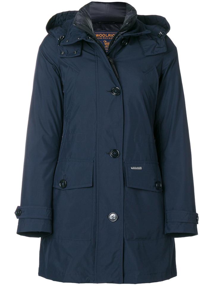 Woolrich Layered Raincoat - Blue