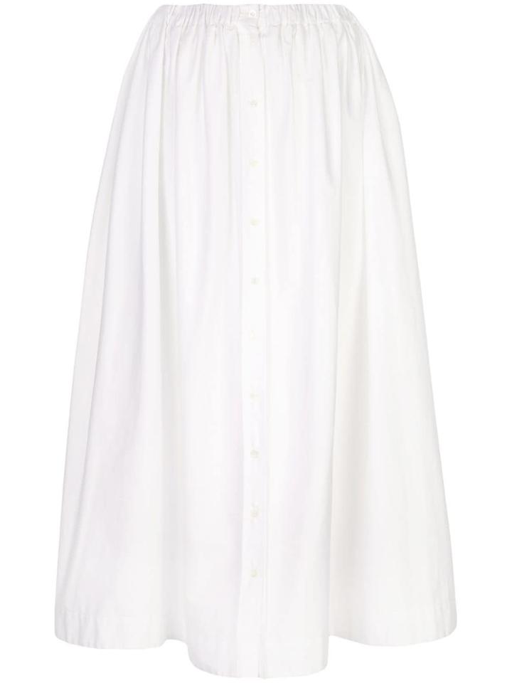 Carolina Herrera High Waisted Maxi Skirt - White
